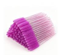 50pcs Disposable Eyelash Brushes, Mascara Wands Applicator,Spoolies Eyebrow | Mascara Wands Applicator Lash Brushes Castor Oil Brush Cosmetic Makeup Tools (Crystal-Purple)