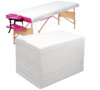 50PCS Disposable Massage Table Sheets, 39" x 79" Extra-large Disposable SPA Sheets, Breathable Bed Cover Massage Table Sheet Non-woven Fabric for Spa, Lash, Beauty Salon, Waxing, Travel
