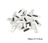 50pcs Disposable Nail Cleaning Care Kit Mini Nail File Sticks Nail Art Tool Portable Filer Accessories Manicure Supplies(50pc 5cm Black White)