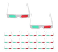 50pcs Disposable Paper 3d Glasses Red Green Cardboard Lens-free