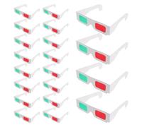 50pcs Disposable Paper 3d Glasses Red Green Foldable Lens-free