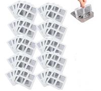 50PCS Disposable Shower Drain Hair Catcher Sink Strainer, Protector Shower Drain Cover, Bath Plug Hair Trap Filters Floor Drain Covers Mesh Stickers for Bathtub Bathroom Laundry Room Kitchen