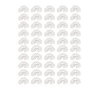 50pcs Disposable U Shaped Beauty Salon Headrest Covers - Elastic Face Rest Pillow Covers for Hygienic and Comfortable Spa Experience