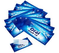 50PCS Disposable Wipe Oral Finger Brush Up Toothbrush, Fast Stain Removal Teeth Cleaning Tools, Soft Gentle Non-Sensitive Dental Wipes for All Teeth Types, Teeth Whitening Strips