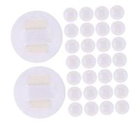 50pcs DIY Headband Craft Pad 1.8 Inch Elastic Backed White round Base | Non Woven Fabric, Smooth Edges, Daily Use and Handmade Projects