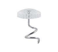 50pcs DIY Upholstery Twist Pins, Clear Heads Bed Skirt Pins for Repairing Sagging Headliners, Upholstery, Drapery, Slip Covers, Mattress Pads, Crafts