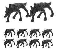 50Pcs Dog Statues Miniature Police Dog Figurines for Simulation Animal Models Enhancing Cognitive Development for Sand Table Role Playing and Creative Play