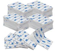 50pcs Double Sided Sticky Tape 3mm Thickness, Double Sided Sticky Pads, Heavy Duty Strong Mounting Adhesive Foam Pads, Waterproof Adhesive Tape Rectangle, Number Plate Sticky Pads(White,50x30mm)