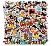 50pcs Dragonball Kids Stickers, Anime Cartoon Waterproof Vinyl Decal for Teen Kids Laptop, Travel Case, Phone, Bike, Water Bottle, Guitar, Computer, Skateboard