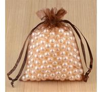 50PCS Drawable Organza White Pouches Wedding Gift Bags Christmas Favor Gauze Drawstring Pocket Party Supply