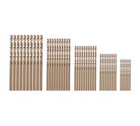 50Pcs Drillforce Tools M35 Cobalt Drill Bit Set,Hss-Co Drill Set 1-3Mm,For Drilling Hardened Steel, Cast Iron&Stainless Steel