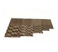 50Pcs Drillforce Tools M35 Cobalt Drill Bit Set,Hss-Co Drill Set 1-3Mm,For Drilling On Hardened Steel, Cast Iron&Stainless Steel