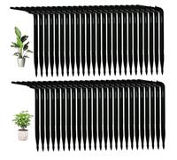50Pcs Drip Irrigation Emitters, Bend Arrow Irrigation Drippers with Ground Insert, Plant Watering Spikes for Flowers, Plants, Lawns, Agriculture..