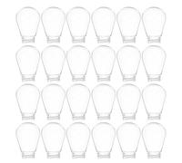 50pcs E27 Globe Bulb Cover for Indoor Outdoor Lamp Sockets | Plastic Casing, Uniform Light Spread, Crack and Yellowing Resistance, Compatible with String Lights