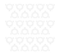 50pcs E27 to E14 Lampshade Converter Ring White Plastic Lamp