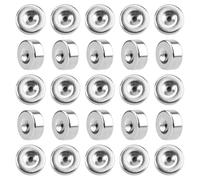 50pcs Earring Backs, Silver Stainless Steel Flat Screwback Ear Support Back Piece Lifters Metal Screw on Jewelry Replacement Accessories Parts Suitable for Women Men Studs Secure 0.03 Inch Spiral Rod