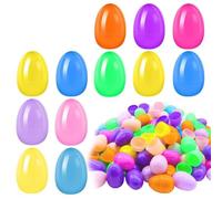 50PCS Easter Egg Colored Twist Opening Eggshell Gift Packing Box Basket Stuffers (A)