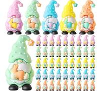 50PCS Easter Mini Gnomes Figures | Gnomes Rabbits Figurines Stuffers Gift Little Figurines To Hides Bunny Rabbits Miniature Statues | For Yard Lawn Garden Grassland Porch Patio Farmhouse