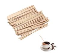 50pcs Eco Friendly Biodegradable Birchwood Coffee Sticks,Coffee Stir Sticks,Wood Coffee Sticks Wooden Tea Stirrers Resin Stirring Sticks Beverage Stir Sticks,Stirrers for Home Or Office Bar Supplies