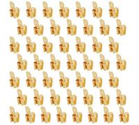 50pcs Electrical Double Male Female Adapter, Piggyback Spade Connectors Piggy Back Terminal Quick Connectors Wire Spade Splitter Insulated Crimp Sleeve Kit to Single Female Brass 3 Way Adapter