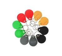 50PCS EM 4100/4102 Keychains 125Khz RFID Proximity ID Card Token Tags Key Fobs (ID TAG-5#-Yellow)