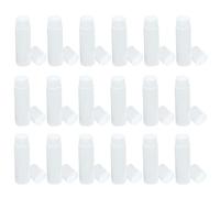 50pcs Empty Lip Balm Tubes with Caps, 4G PP Push-up Container | Odorless White Craft Supply, Body and Turn Wheel Design, for DIY Salve Sticks and Classes