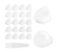 50pcs Entry Door Frame Plugs, 5/16" x 1/4" Diameter Door Window Screw Hole Plugs with Cleaning Brush for ODL/Western Reflection Frame Waterproof & Durable (White)