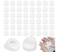 50PCS Entry Door Plugs, 5/16 inch Door Window Screw Hole Frame Plugs for ODL/Western Reflection Door Frame, 1/4 inch White Silicone Hole Cover, Easy Press-Fit Caps for a Clean Finish