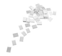 50pcs Extruded Aluminum Heat Sink 20x14x6mm Finned Cooling Block | Passive Design with Rapid Heat Transfer, Tool-free Handling, for Voltage Regulators and 3d Printer Modules