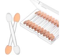 50Pcs Eye Shadow Applicators Eyeshadow Brush Disposable Double Sided Sponge Tip Eye Shadow Applicators Eyeshadow Sponge Applicator Brushes 2.4 Inch