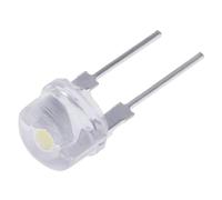 50pcs F8 8mm White Blue Green Red Yellow LED Clear Super Bright Hat Light Emitting Diodes Highlighted Lamp 0.25/0.35/0.5/0.75W(0.35W Blue 50pcs)