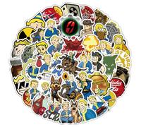 50Pcs Fall_Out Stickers, Cute Cool Game Stickers, Vinyl Waterproof Graffiti Decals for Skateboard Laptop Journal Travel Cases, Kids Teens