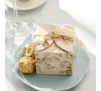 50PCS Fancy Bird Paper Box Candy Boxes Pearl Pin Ribbon Wedding Gift Party Perfume Chocolate Packing