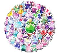50pcs Fantasy Magic Potion Bottle Waterproof Decorative Sticker