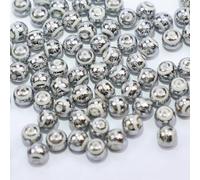 50pcs Fashion Christmas Snowflake Snowflower Ceramic Beads for Jewelry Making Electroplated Hexagram Pattern Beads for DIY Handmade Crafts Jewelry Making Bracelets Necklace Christmas Birthday Gift