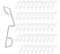 50Pcs Fence Wedges to Stop Rattling and Banging, Durable Stainless Steel Panel Grips Clips for 12 Fences,Garden Post Panels Mounting Clamps Wind Protector,Weather-Resistant Anti-Rattle Brackets,Silver
