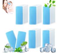50Pcs Fever Cooling Gel Patches, Fruit Flavoured Cooling Patches, Co/oling Forehead Strips Cooling G/el Sheet, Co/oling Forehead Strips Coo/ling G/el Sheet for Relieve Headache, Refreshing, Sunstroke