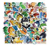 50PCS Fire Dragon Stickers for Laptop Water Bottle Luggage Snowboard Bicycle Skateboard Decal for Kids Teens Adult Stickers