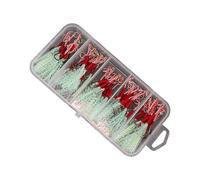 50Pcs Fishing Assist Hook Kits Slow Quickly Fall Jigs Fishing Hook Flashing Dancing Jigging Assist Hook