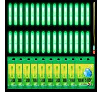50PCS Fishing Glow Sticks - Night Fishing Glow Sticks for Fishing Pole, High Visibility Float Sticks & Rod Tip Lights, Waterproof Clip-On Glow Sticks for Pole Tips, Bite Alarms and After-Dark Angling