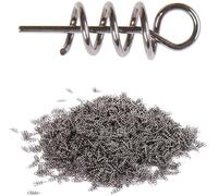 50Pcs Fishing Hook Soft Bait Spring Centering Pins Fixed Needle Spring Twist Crank Lock For Soft Lure Practical treatment