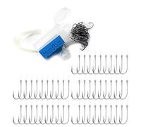50Pcs Fishing Hooks Barreled Sub Line Hook Sea Fishing Accessories Bucket Tied Line Hook Tackle Tool Barbed Nylon
