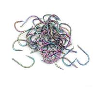 50pcs Fishing Hooks for Long Handle Carp Fishing, Includes Various Sizes and Recommended Weights for Success (12)