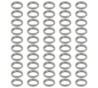 50pcs Fishing Lure Connector Round Split Ring Assorted Fishing Split Ring Stainless Steel Fishing Tackle Ring Fishing Double Split Ring