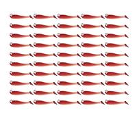 50PCS Fishing Lures, Soft Silicone Paddle Tail Swimbait, Slow Sinking Bass Trout Lures, Injured Baitfish Motion Design with Eyes for Freshwater Saltwater (Yellow Green) (Luminous Color) (Green) (Wine
