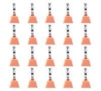 50pcs Fishing Pole Catfish Bells, 2.56x1.34in Stainless Steel Fishing Bite Bait Alarm Fish Bells for Rods with Clamp Spring Clip on Poles Catfishing Equipment for Angling Rod Tips Ice Accessories