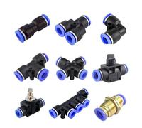 50PCS Fitting Throttle Valve SA 4-12mm Air Flow Speed Control Tube Water Hose 4mm 6mm 8mm 10mm Pneumatic Push in Fittings(12mm(50pcs),PM)