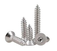 50Pcs Flat head Hexagon Hex Socket Stainless Steel Self Tapping Screw M2 M2.5 M3 M3.5 M4 M5 M6 M8, 50pcs, M3 25mm
