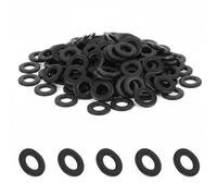 50Pcs Flat Penny Washers M6 Black Washers for Home Office Shop Repair DIY Projects Industrial Manufacturing Mechanical Equipment Furniture Construction Sealing Gaskets Spacers(M6 x 12mm)