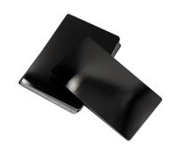 50pcs Flat Plain Thin Aluminum Plate Thickness 0.5mm/0.2mm, Color Aluminium Alloy Metal Sheet 3.4inch X 2.1inch(Black,0.5mm)